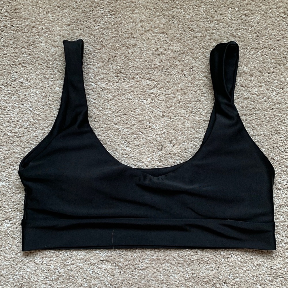 Simple Black Bikini Top